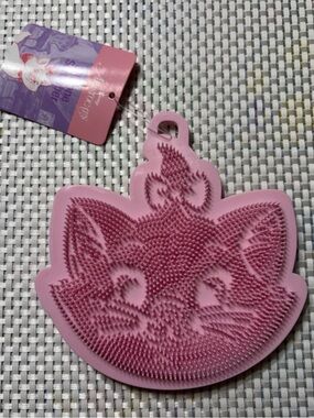 New Disney Aristocats Marie Pink Cat Silicone Cleaning Scrubber